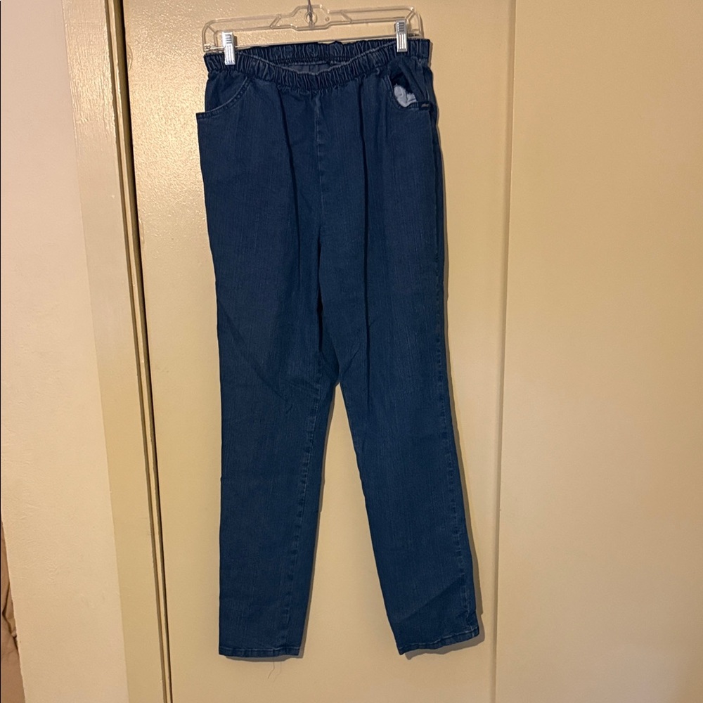 Chic Deep Blue Relaxed Fit Trousers